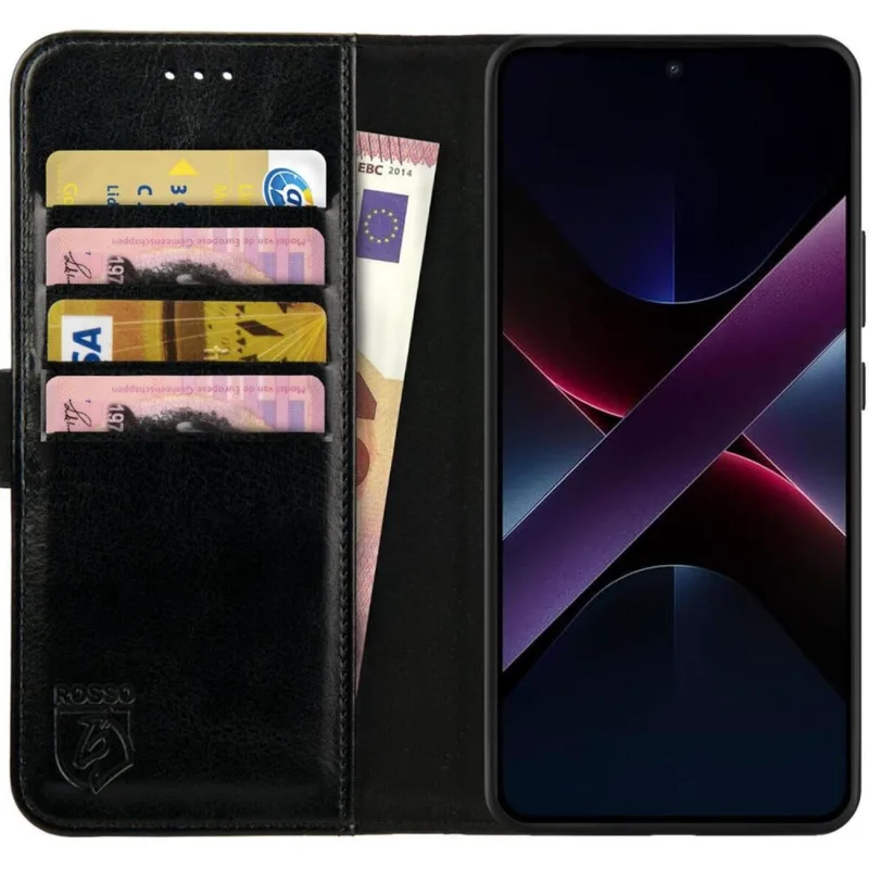 Θήκη Xiaomi Redmi Note 14 Pro 5G / Poco X7 Κόκκινο Element PU Πορτοφόλι - Black (8719246493775)