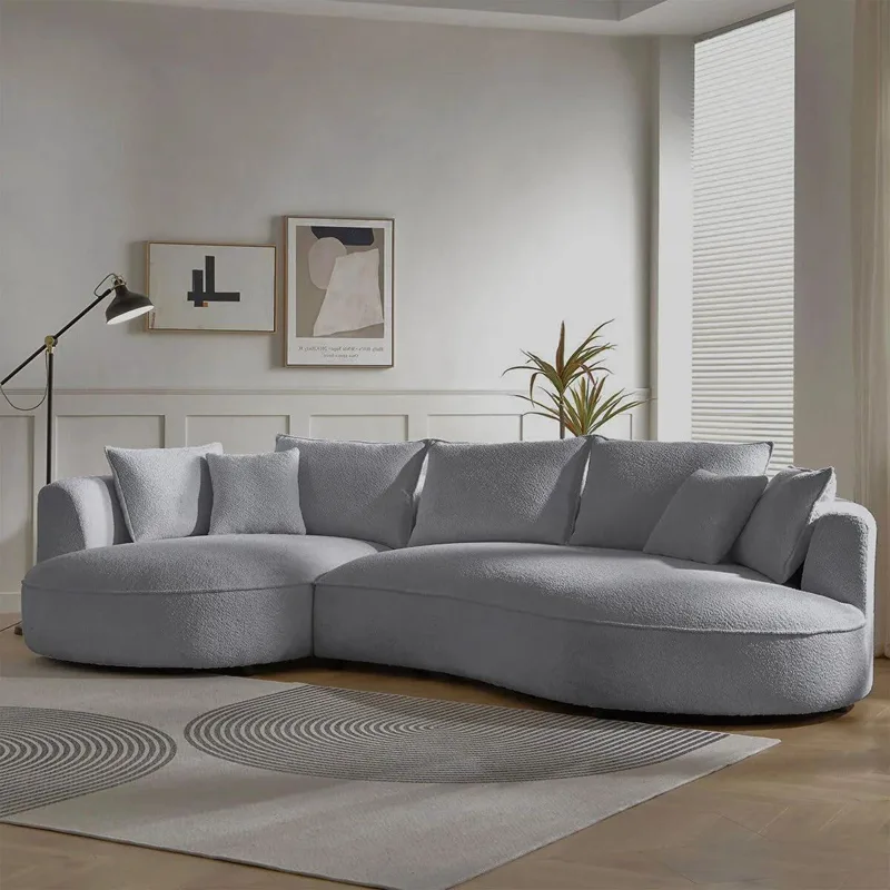 Γωνιακός Καναπές Venedik Left - Grey 752Est1345 (317x20x163,5)