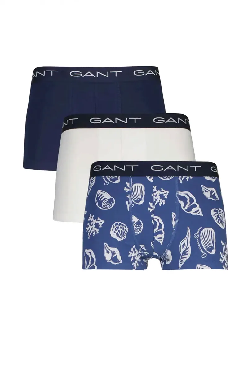 GANT ΣΕΤ 3 ΕΣΩΡΟΥΧΩΝ TRUNK 442 STORM BLUE ΜΠΛΕ ΛΕΥΚΟ