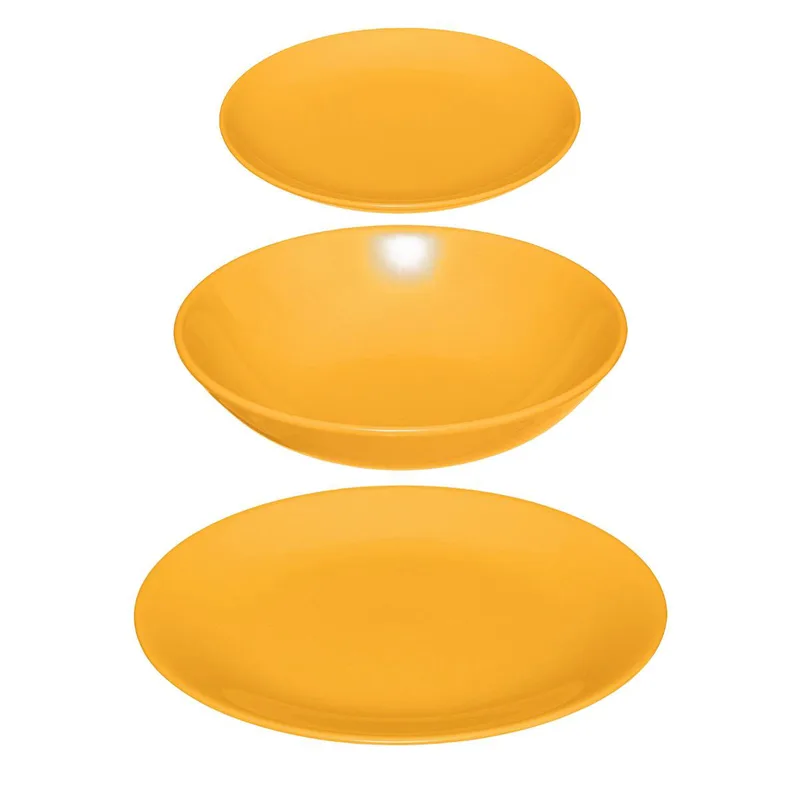 Σετ Πιάτα 18τμχ S-D Colorama Yellow 154520K