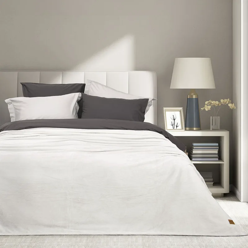 Κουβέρτα Fleece Υπέρδιπλη (220x240) Nima Alpa Grey