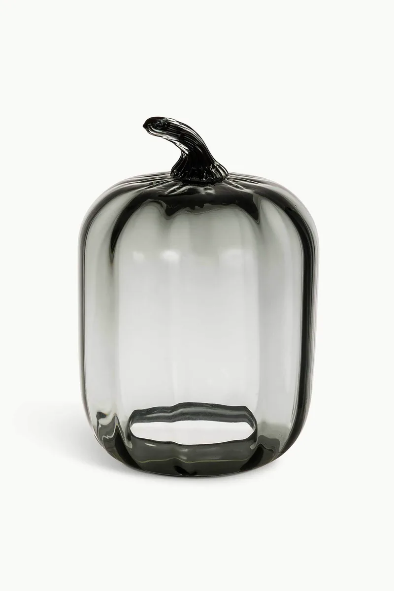 Coincasa γυάλινη διακοσμητική κολοκύθα 26 cm - 007492921 Πράσινο Σκούρο