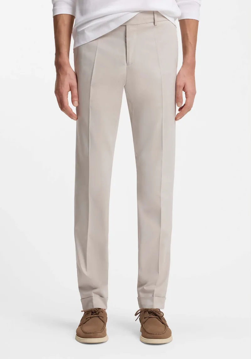 BOSS Παντελόνι Genius - 50561572 075 Light Grey
