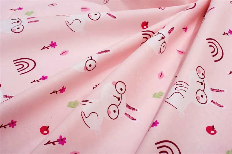 Πάνα Χασές Bebe Βαμβακερή 80x80εκ. Rabbit Garden 585 Ροζ DimCol (Ύφασμα: Βαμβάκι 100%, Χρώμα: Ροζ) - DimCol - 31111328064