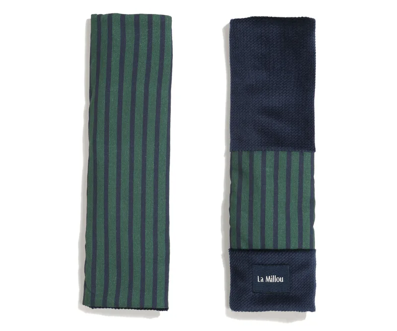 Jersey Seat Belt Cover Stripes Green