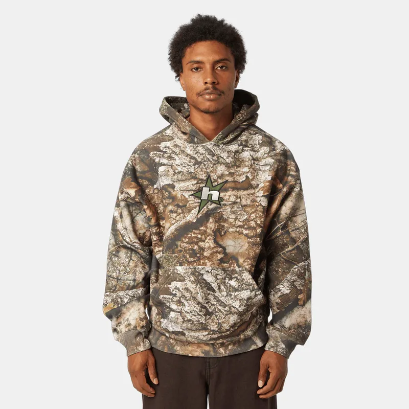 Huf X Realtree Heavyweight Ανδρική Μπλούζα με Κουκούλα (9000238736_87798)