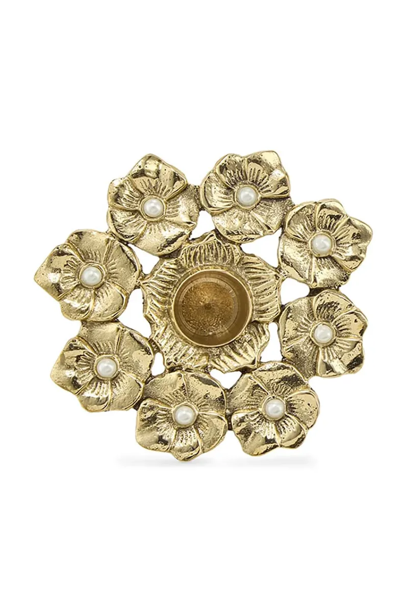 Διακοσμητικό κηροπήγιο Doing Goods Zoey Flower 11 x 11 x 2,5 cm