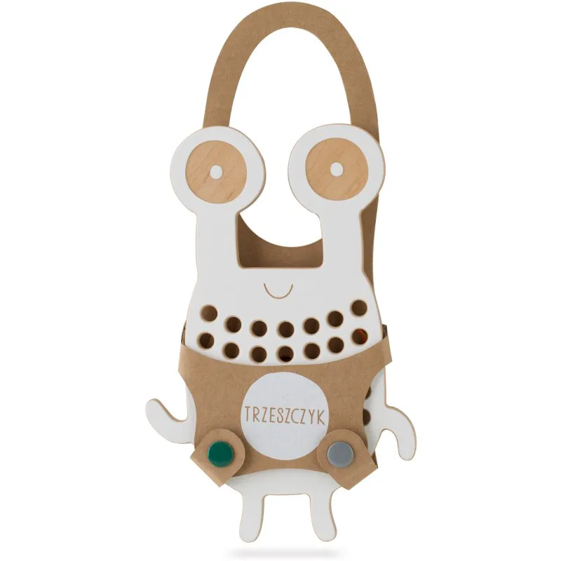 Milin Big Wooden Lacing Toy Crab Goggly παιχνίδι δραστηριοτήτων 20 cm x 13 cm x 0,7 cm 1 τμχ
