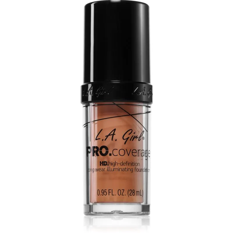 L.A. Girl Cosmetics PRO. Coverage λαμπρυντικό ρευστό μεικ απ απόχρωση Soft Honey 28 ml