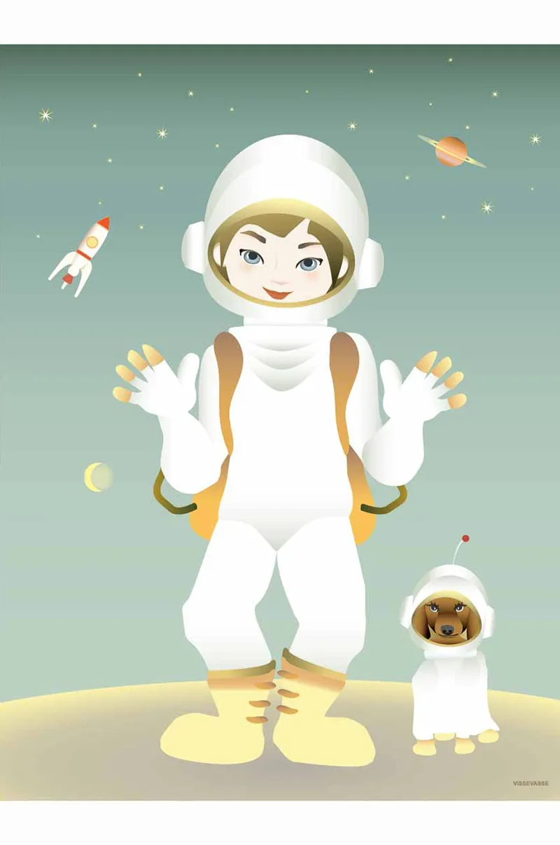 Vissevasse Αφίσα The Astronaut 50x70 cm