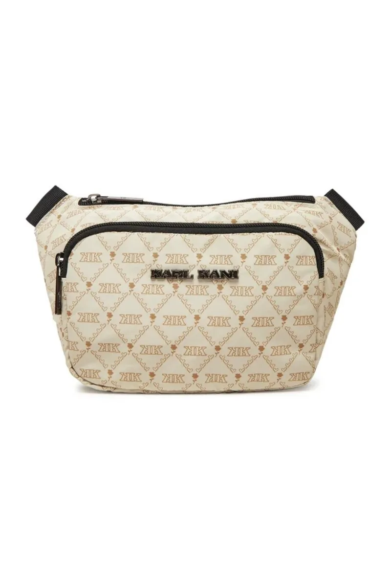 KARL KANI Τσαντάκια Μέσης KK RETRO KANI MONOGRAM AOP CROSSBODY BAG - ΜΠΕΖ-KA251-015-BEIGE