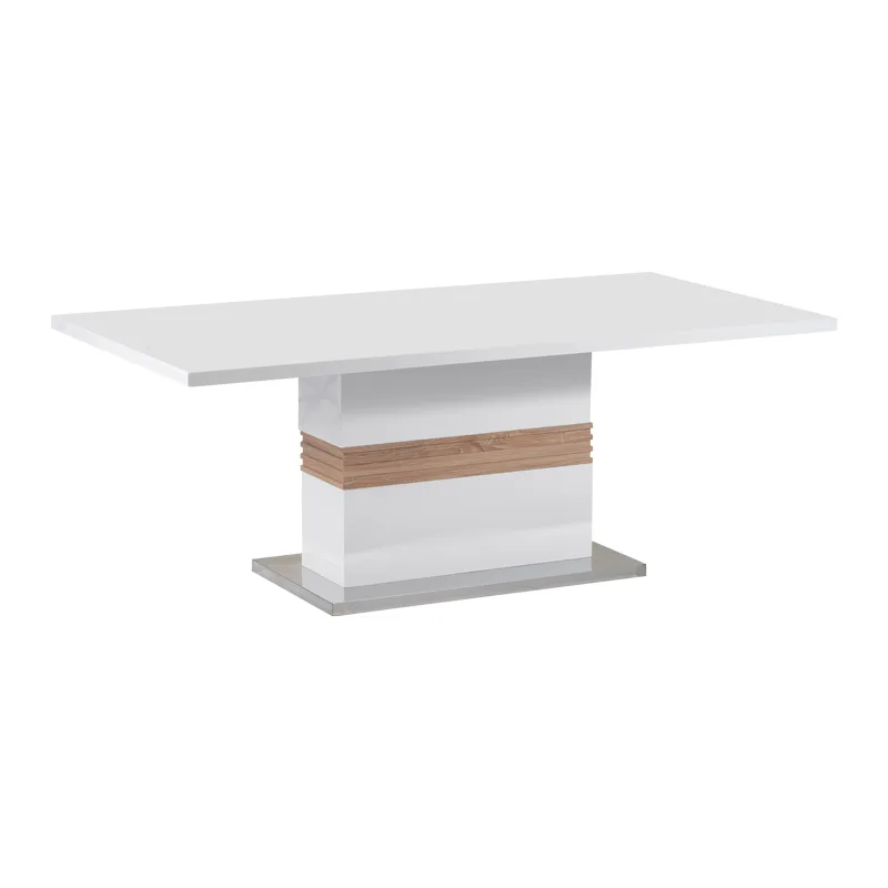 Τραπέζι Zoekrin Inart λευκό mdf 200x100x76εκ - PAKO WORLD - 029-000263