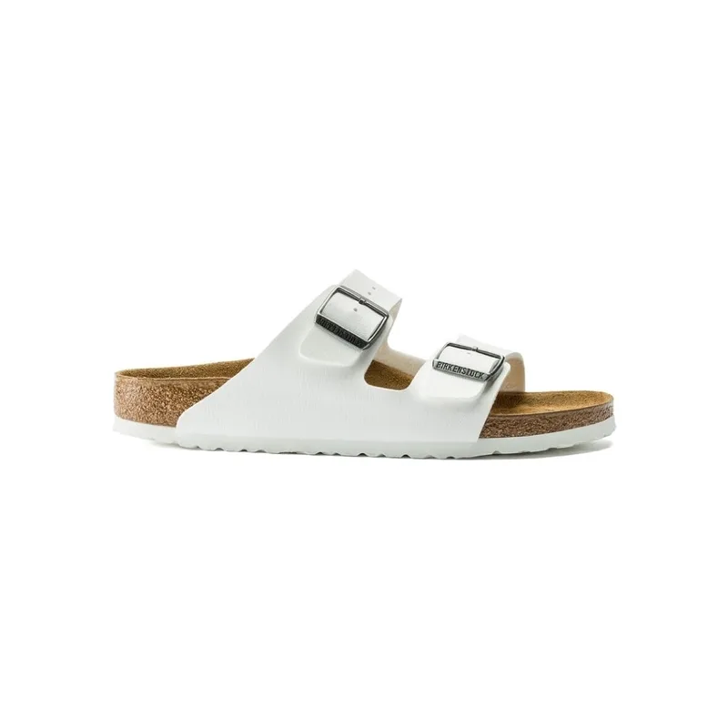 Σανδάλια χωρίς τακούνι BIRKENSTOCK Arizona Birko-Flor Narrow - White