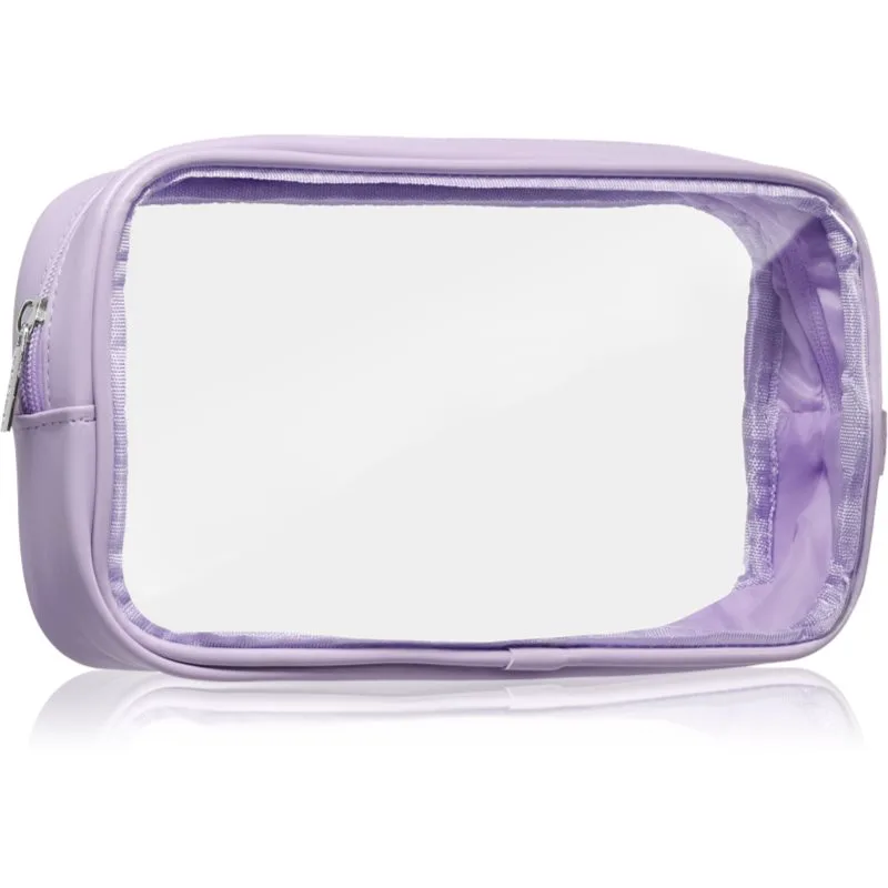 Notino Travel Collection Medium Clear Organizer διαφανές νεσεσέρ καλλυντικών M Purple 24x12,5x5 cm 1 τμχ