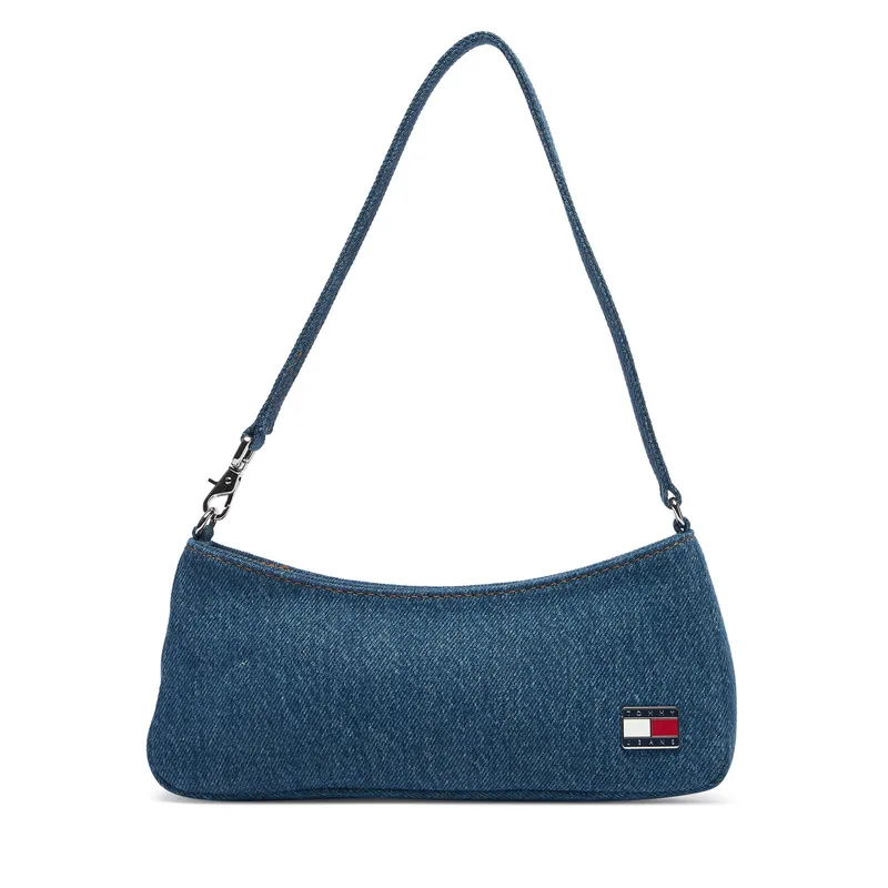 Τσάντα Tommy Jeans Tjw Cool Denim Shoulder Bag AW0AW19157 Μπλε
