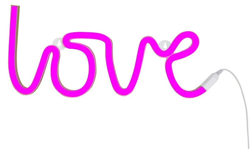 A LITTLE LOVELY COMPANY ΦΩΤΙΣΤΙΚO NEON "LOVE" ΦΟYΞΙΑ