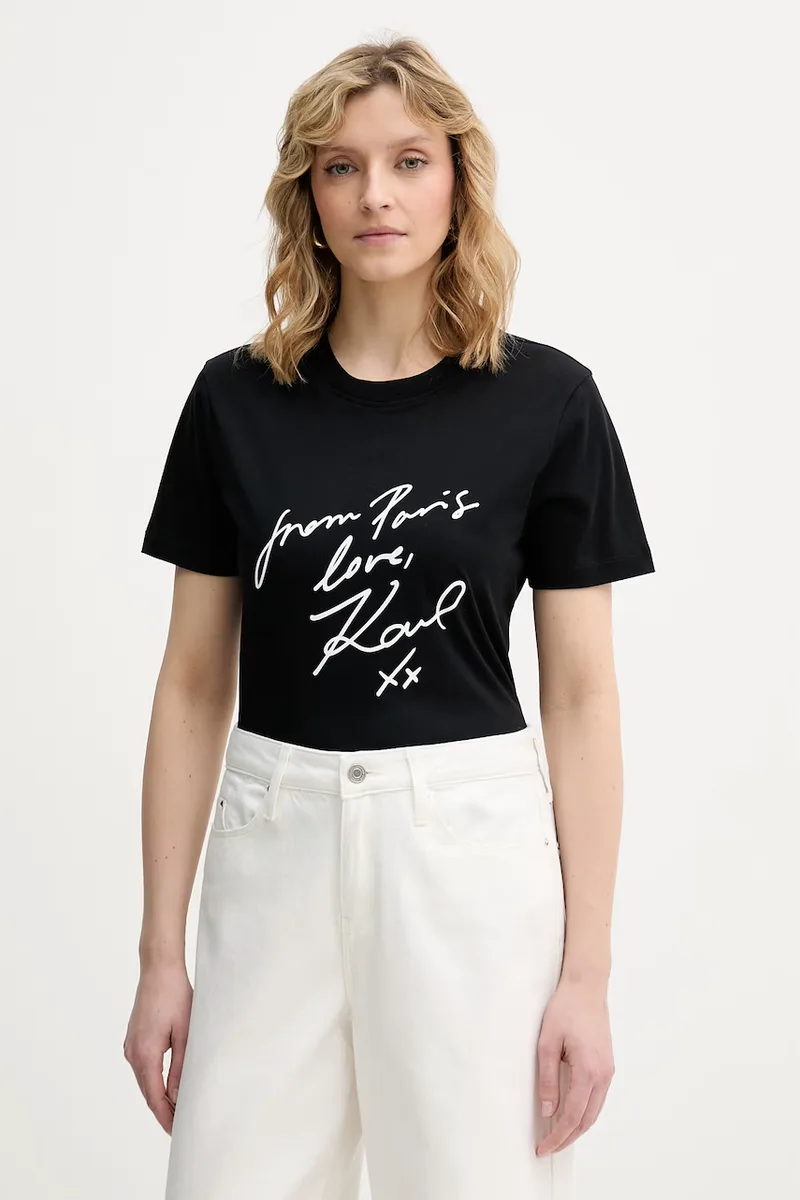 Karl Lagerfeld T-shirt γυναικείο βαμβακερό