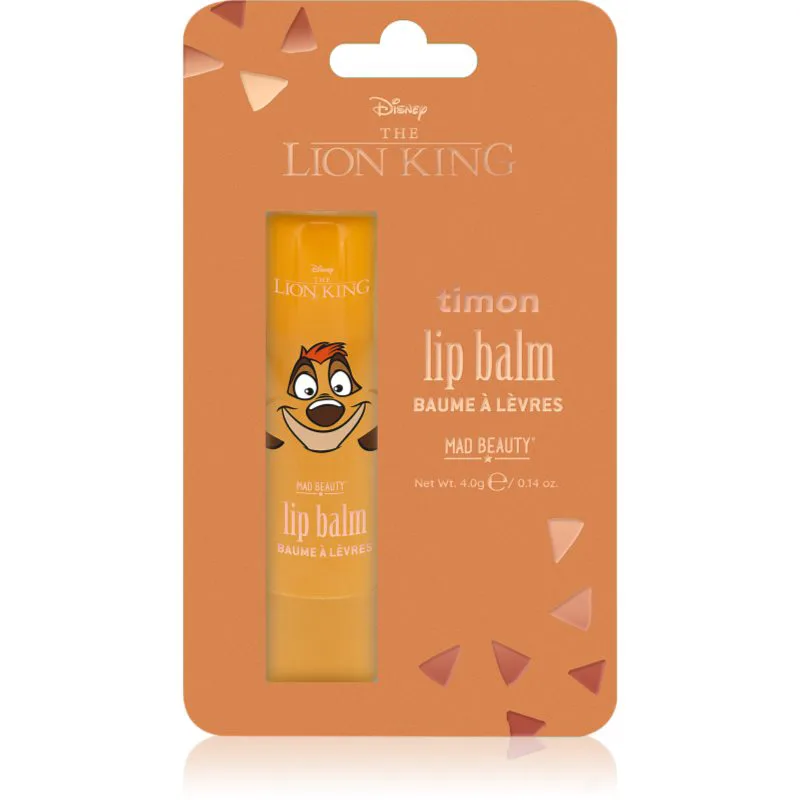 Mad Beauty Lion King Timon ενυδατικό βάλσαμο για τα χείλη 4 γρ