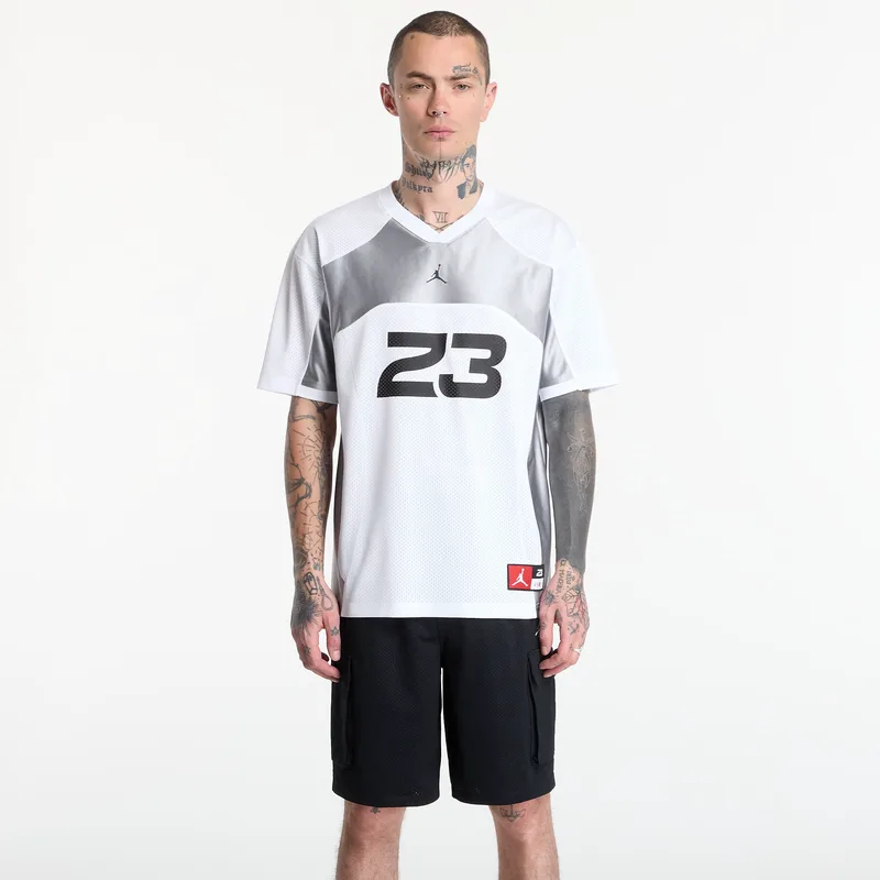 Φανελάκια Jordan Flight Men's Jersey Top White/ Lt Smoke Grey/ Black M
