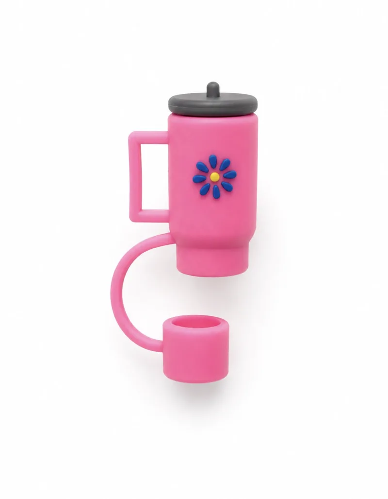 Καπάκι Σιλικόνης Straw Tumbler Lid - Tumbler Fuchsia