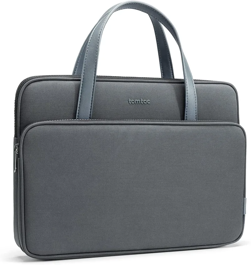 Tomtoc Premium Lady Handle Bag - Τσάντα Μεταφοράς Laptop έως 14" - Gray (H21-C01G01)