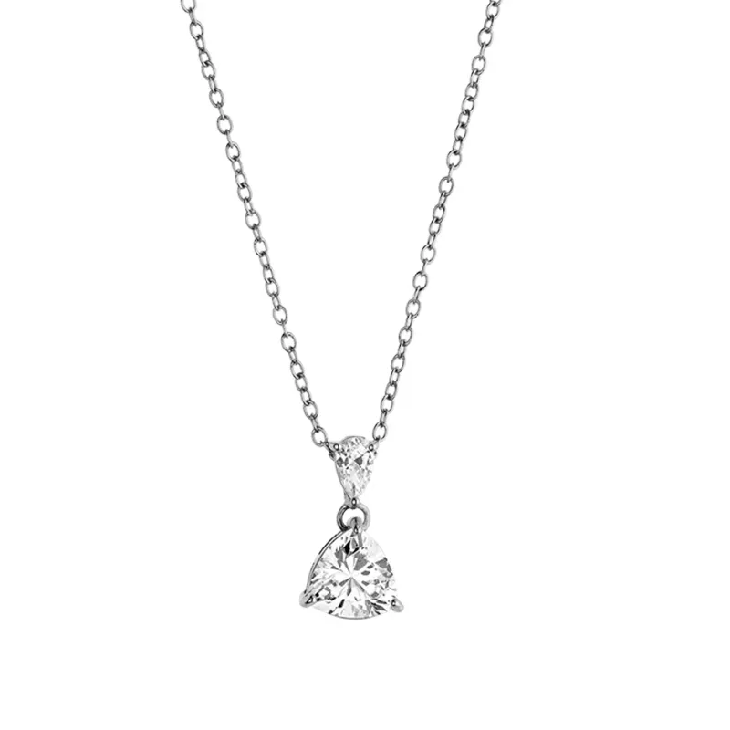 Μονόπετρο κολιέ Vogue 925 Solitaire με ζιργκόν 075241.3 075241.3 Ασήμι