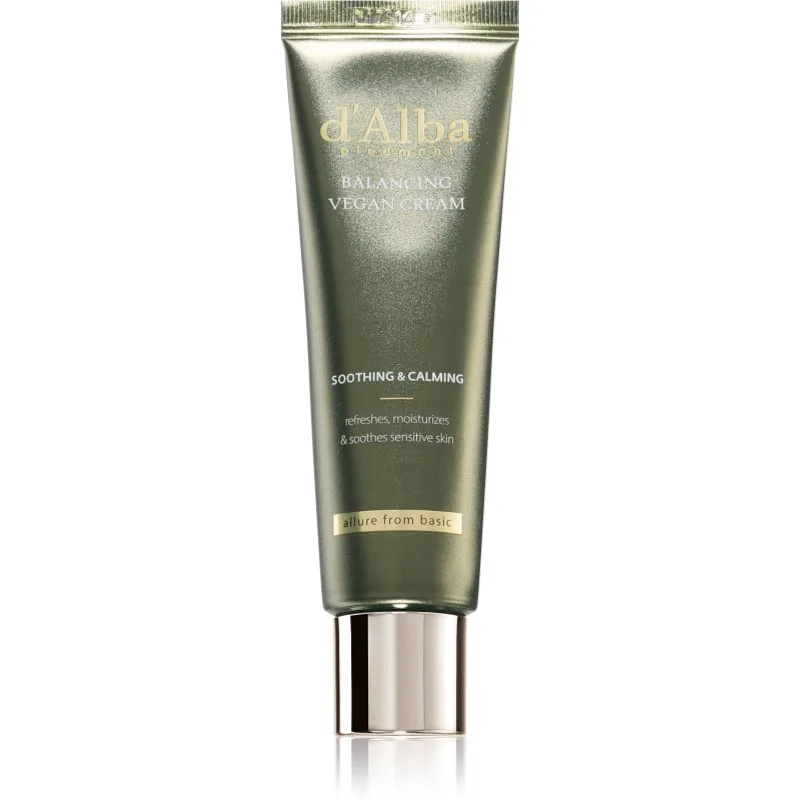 d'Alba Mild Skin Balancing Vegan Cream ενυδατική κρέμα προσώπου με καταπραϋντική δράση 55 ml