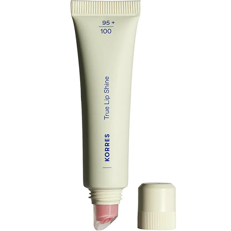 Korres True Lip Shine Balm Χειλιών Απαλού Χρώματος με Λαμπερό Αποτέλεσμα που δεν Κολλάει 10ml - 12 Rosewater
