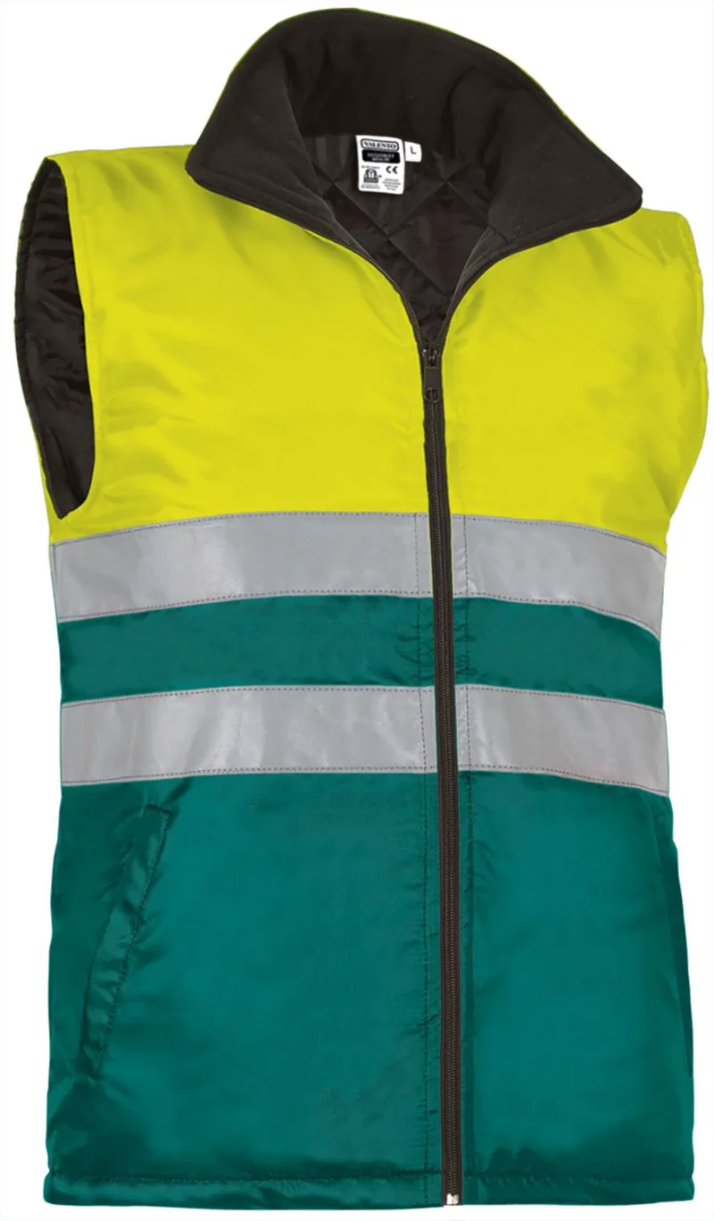 Hi-Vis Vest HIGHWAY Valento CHVAHIGAE Fluo Yellow-Amazon Green