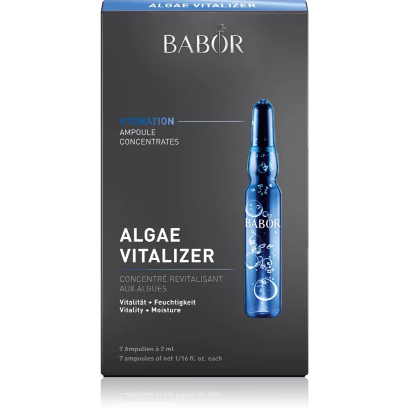 BABOR Ampoule Concentrates Algae Vitalizer αναζωογονητικός ορός προσώπου με ενυδατικό αποτέλεσμα 7x2 ml