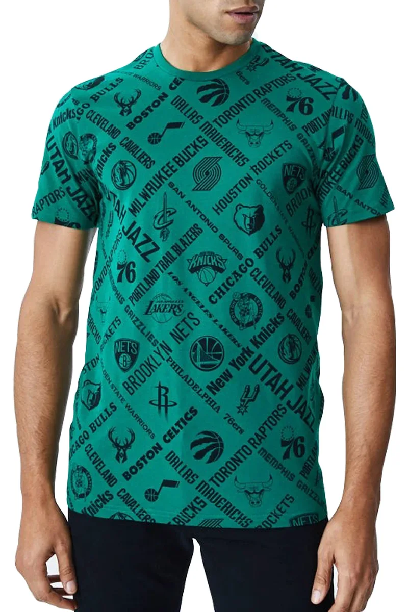 Μπλούζα Κοντομάνικη New Era NBA Logo All Teams 12195411-KGR Ανδρικό
