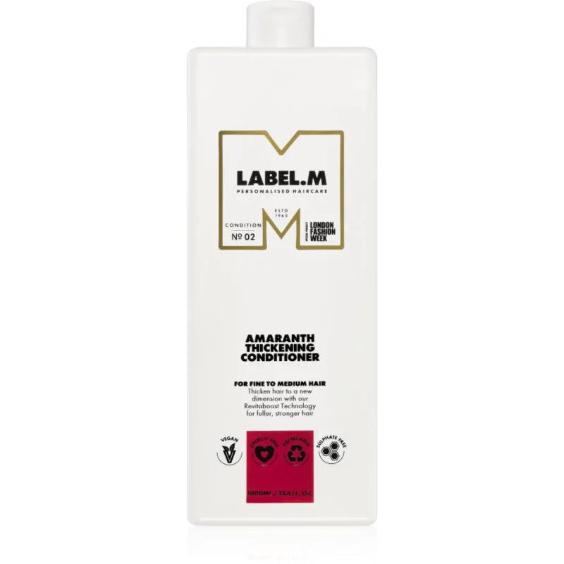 label.m Amaranth Thickening Conditioner κοντίσιονερ για πλούσιο όγκο 1000 ml