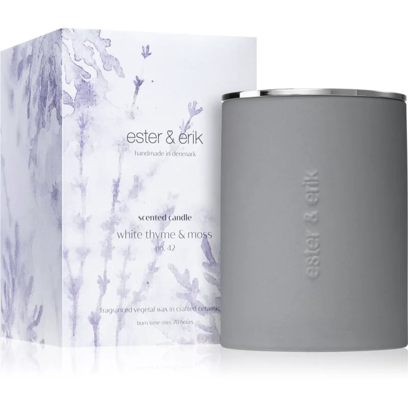 ester & erik scented candle white thyme & moss (no. 42) αρωματικό κερί 350 γρ