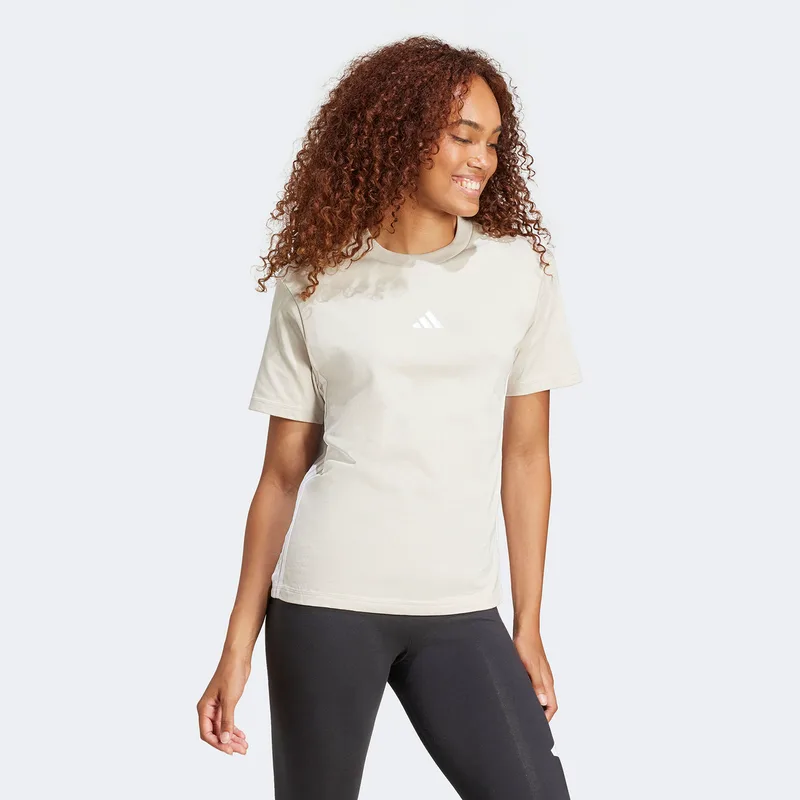 ADIDAS ESSENTIALS 3-STRIPES COTTON T-SHIRT ΜΠΕΖ