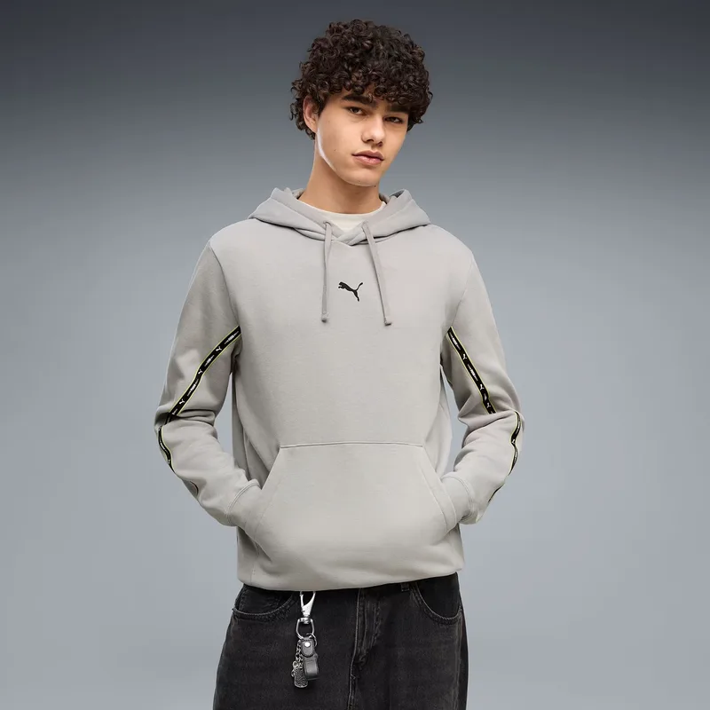 PUMA ESSENTIALS TAPE HOODIE ΓΚΡΙ