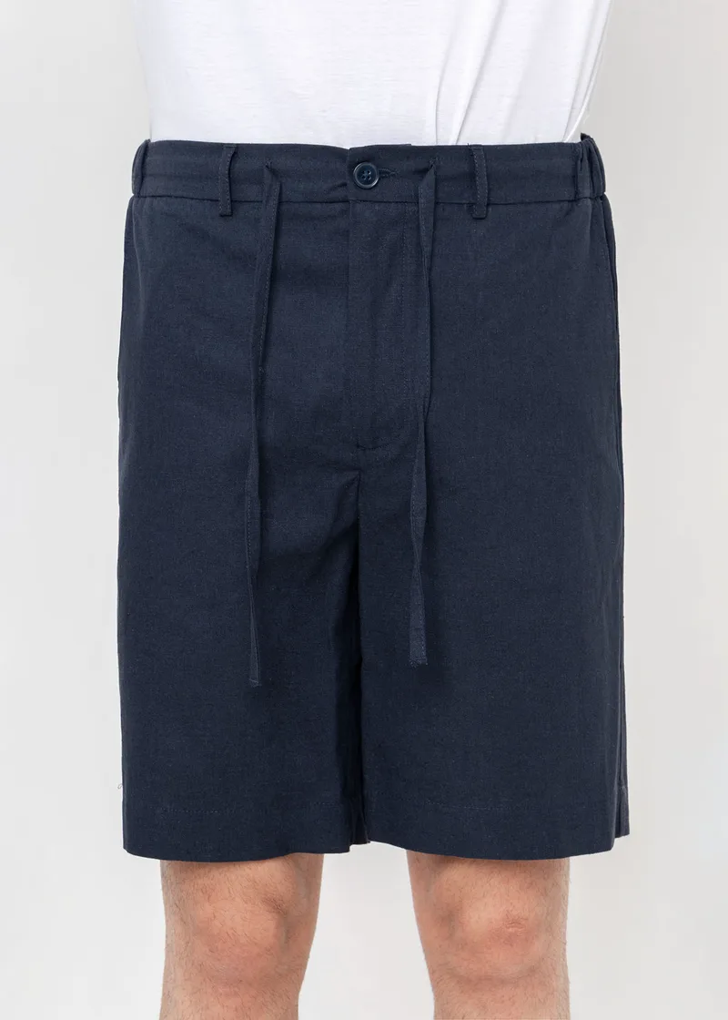 Hamaki Ho Λινή Βερμούδα της σειράς Linen - PB1760H Blue