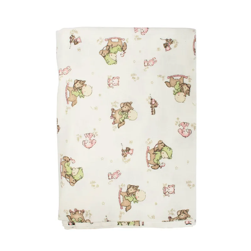 Παπλωματοθήκη Φανελένια Μονή 160X240 Dimcol Baby 03 Ecru (160x240)