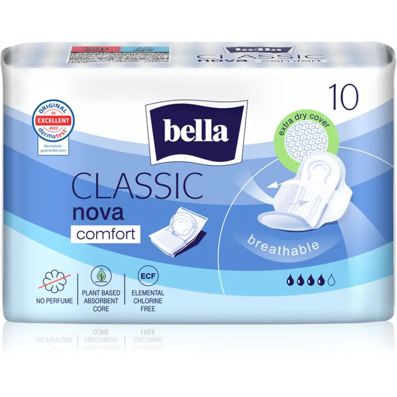BELLA Nova Classic Comfort σερβιέτες με φτερά 10 τμχ