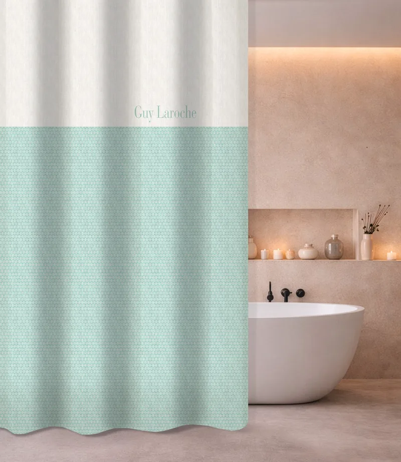 Κουρτίνα Μπάνιου Guy Laroche Sandy Aqua 180x185