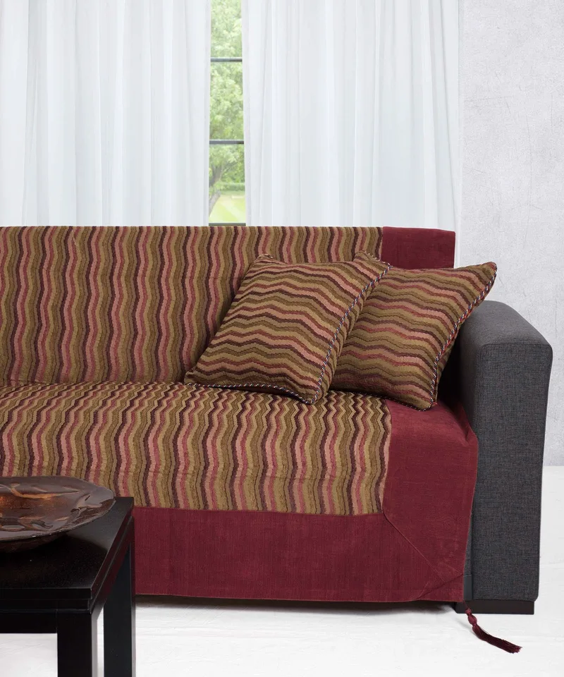 Σετ Ριχτάρια 3 Τεμαχίων Silk Fashion 602 Κύμα Μπορντώ