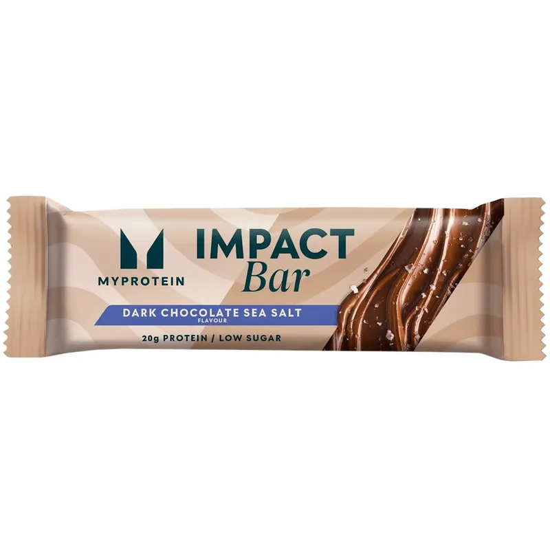 My Protein Impact Bar Μπάρα Υψηλής Περιεκτικότητας σε Πρωτεΐνη για Υποστήριξη της Ανάπτυξης & της Διατήρησης της Μυϊκής Μάζας με Γεύση Μαύρη Σοκολάτα - Θαλασσινό Αλάτι 64g 1 Τεμάχιο - Dark Chocolate Sea Salt