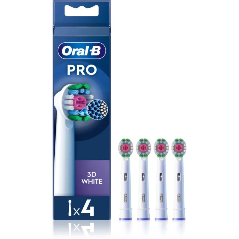 Oral-B PRO 3D White ανταλλακτική κεφαλή για οδοντόβουρτσα 4 τμχ