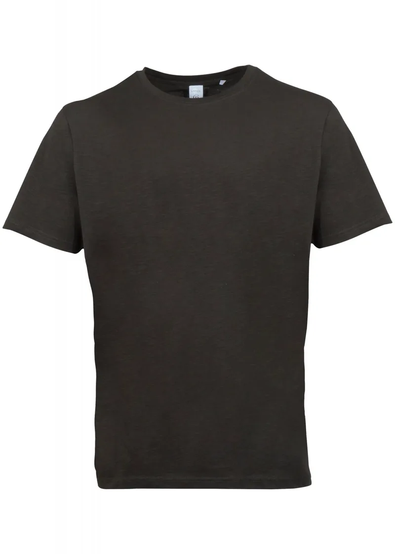 Αντρικό tshirt λαιμόκοψη κοντό μανίκι. Oversize γραμμή. Basic Collection. ΧΑΚΙ