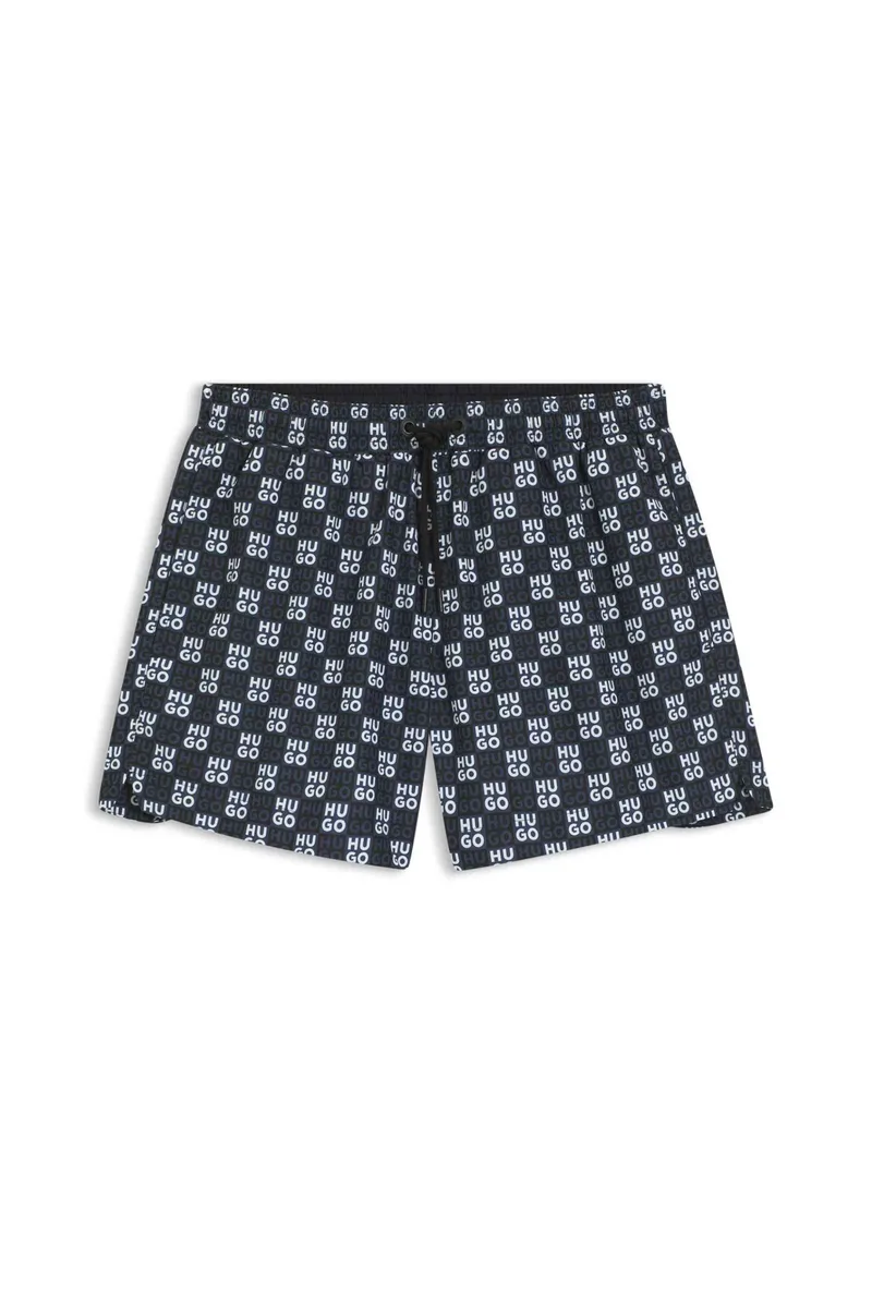 Hugo Boss ανδρικό μαγιό με all-over logo print "Aaron" - 50556792 Μπλε Σκούρο