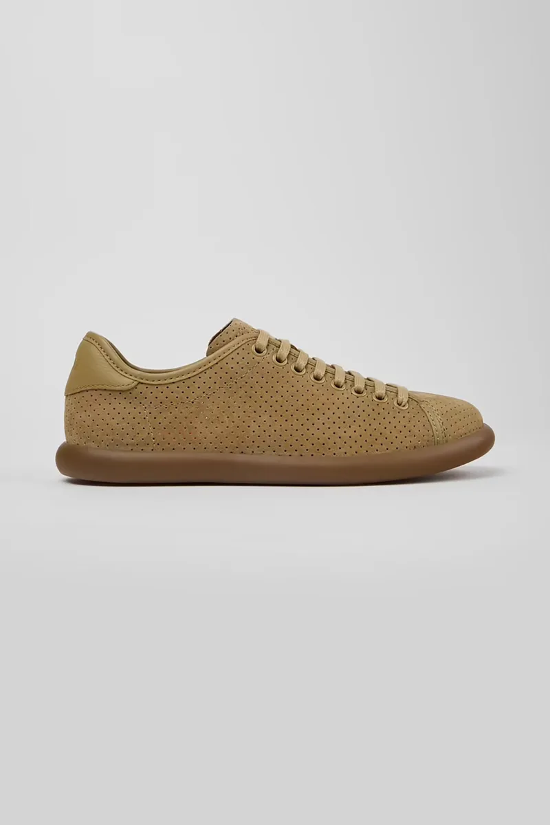 Camper γυναικεία δερμάτινα sneakers "Pelotas Soller" - K201668-017 Καφέ