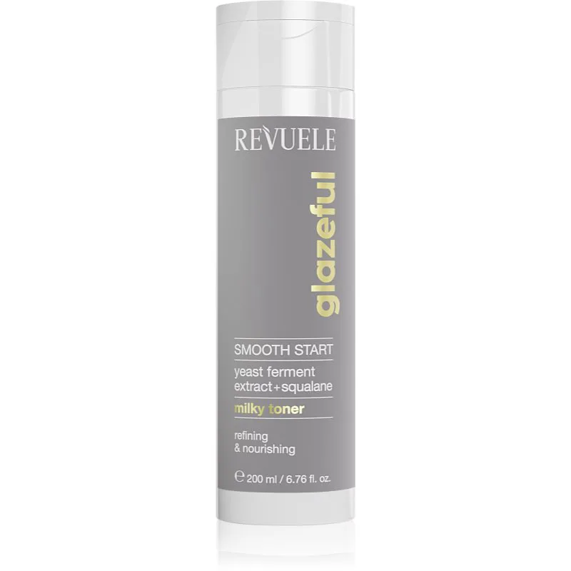 Revuele Glazeful Milky Toner Smooth Start γαλακτώδης τονωτική λοσιόν με λειαντικό αποτέλεσμα 200 ml