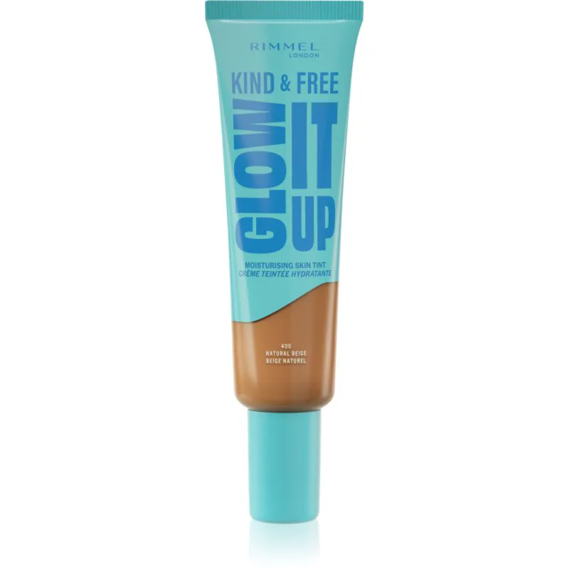 Rimmel Kind & Free Glow It Up ελαφρύ ενυδατικό μεικ απ απόχρωση 400 Natural Μπεζ 30 ml