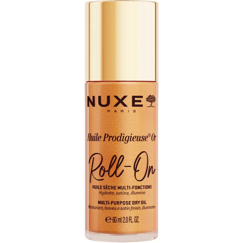 Nuxe Huile Prodigieuse OR Roll-On Multi-Purpose Dry Oil Ιριδίζον Ξηρό Λάδι για Πρόσωπο, Σώμα & Μαλλιά σε Μορφή Roll On 60ml