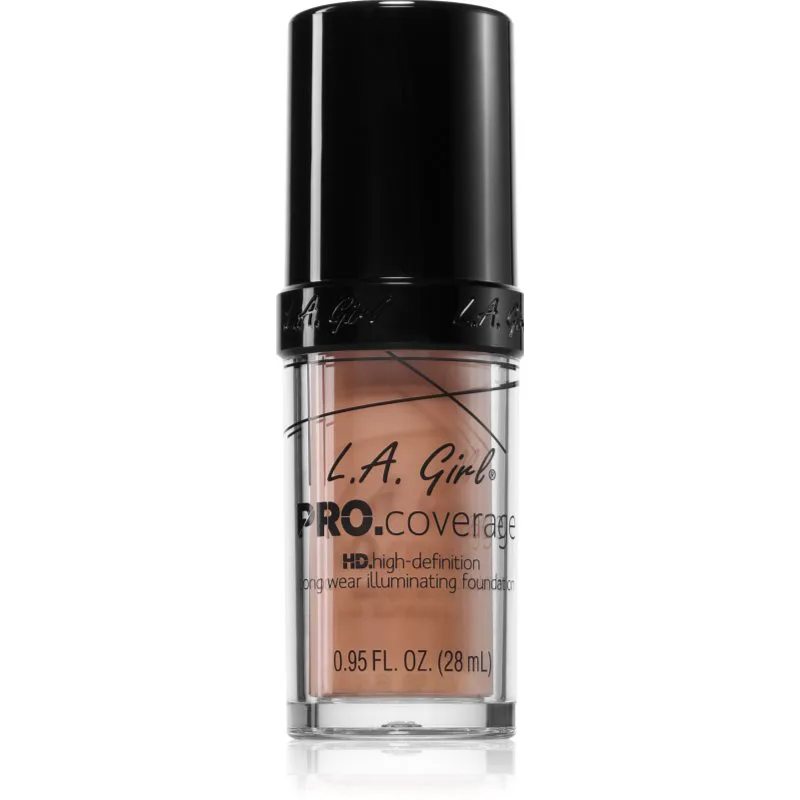 L.A. Girl Cosmetics PRO. Coverage λαμπρυντικό ρευστό μεικ απ απόχρωση Natural 28 ml