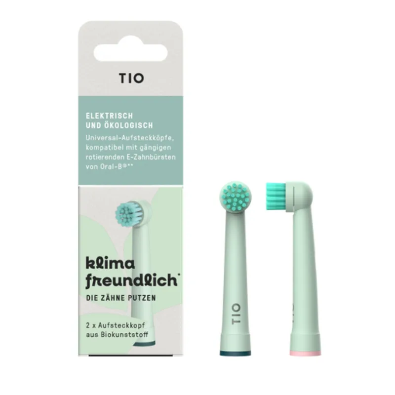 Tio TIOMATIK Electric Toothbrush Heads, 2 pieces